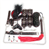 Diamond Pattern Plush Bondage Kit