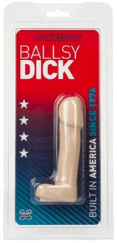 Doc Johnson Ballsy 4.5 Inch Realistic Dick White