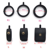 Double Silicone Electric Shock Cock & Ball Ring Medium