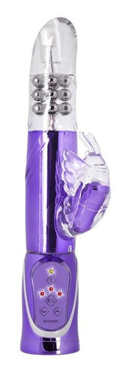 CalExotics Enchanted Thrusting Butterfly Rabbit Vibrator