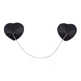 Encrusted Heart Shaped Nipple Pasties