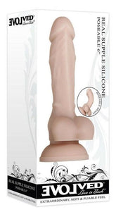 Evolved Real Supple Silicone Poseable 6 inch Dildo