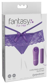 Fantasy for Her Crotchless Panty Thrill-Her Vibrator
