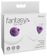 Fantasy for Her Vibrating Nipple Suck-Hers Clamps
