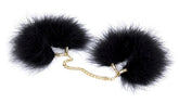 Fur Cuffs with Golden Chain