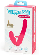 Happy Rabbit Strapless Strap-On Rabbit Vibe Pink