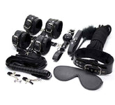 Indulge in Sensual Exploration - BDStyle Hogtie Fur Lined Body Restraints Set