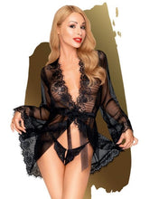 Penthouse Hypnotic Power Lace Kimono-Thong Set