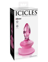 Pipedream Icicles No 90 Suction Cup Base Glass Anal Plug