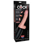 King Cock Plus 6.5 Inch 3D Thrusting Vibrating Cock