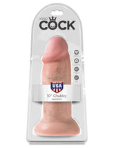 King Cock 10 Inch Chubby Realistic Dong Flesh