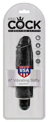 King Cock 6 inch Vibrating Stiffy Realistic Dildo