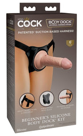 King Cock Elite Beginners Silicone Body Dock Strap-On Kit