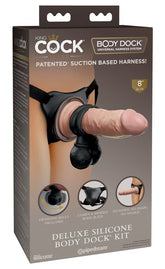King Cock Elite Deluxe Silicone Body Dock Strap On Kit