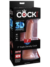 King Cock Plus 7 Inch Triple Density Realistic Cock Tan