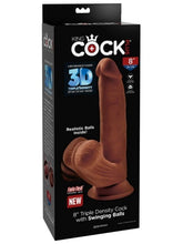 King Cock Plus 8 Inch Triple Density Cock With Swinging Ball