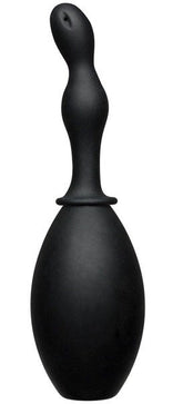 Kink Flow Flush Silicone Anal Douche & Accessory Black