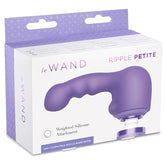 Le Wand Petite Ripple Weighted Silicone Attachment Violet