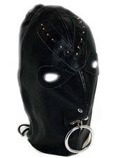 Leather Spiked Devil Hood
