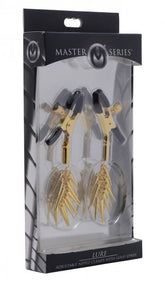 Lure Adjustable Nipple Clamps With Gold Spikes