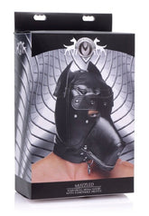 Muzzled BDSM Play Hood with Removable Muzzle