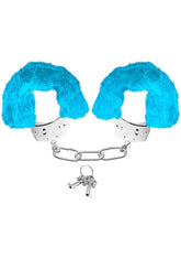 Pipedream Neon Furry BDSM Play Cuffs Blue
