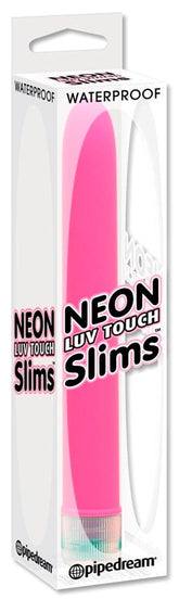 Pipedream Neon Luv Touch Slims Bullet Vibrator Pink