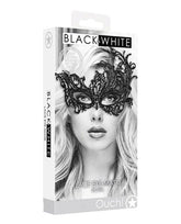 Ouch Black and White Lace Eye Mask Royal