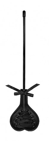 Ouch! Small Black Heart Crop with Lace