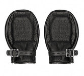 Pain Bondage Mittens Padded with Metal Teeth