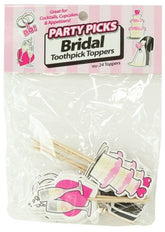 Party Picks Bridal Toothpick Toppers