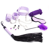 Plush BDSM Bondage Kit - 7 Piece Sensual Set