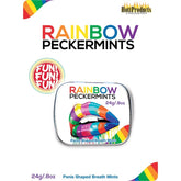 Rainbow Peckermints Penis Shape Breath Mints