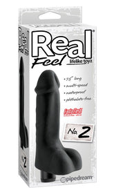 Pipedream Real Feel Lifelike Toyz Vibrating Dildo No 2 Black