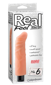 Pipedream Real Feel Lifelike Toyz Vibrating Dong No 6 Flesh
