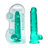 REALROCK 8 Inch Realistic Dildo With Balls