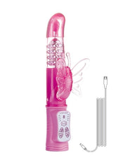 Rechargeable Silicone Butterfly Pink