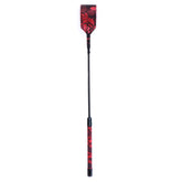 Red and Black Embossed Riding Crop