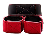 Reversible Collar and Wrist Cuffs Red