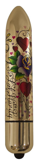 Rocks Off Erotic Ink 160mm 10 Speed Hearts n\' Roses