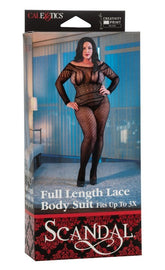 Scandal Plus Size Full Length Lace Body Suit