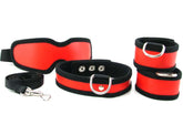 Sex & Mischief 5 Piece Red Restraint Kit