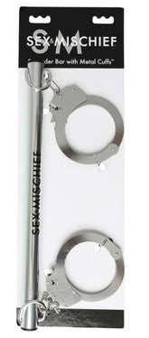 Sex and Mischief Spreader Bar with Metal Cuffs