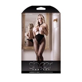 Sheer Fantasy Harness My Heart Crotchless Stocking