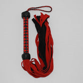 Snake Whips Black and Red Flogger