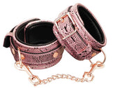 Spartacus Pink Snake Microfiber Wrist Cuffs