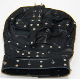 Spiked Bondage Hood Leather