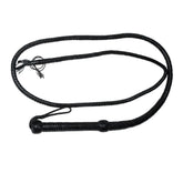 Stockmans Black Leather Whip 250cm