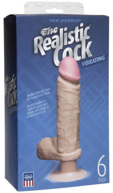 The Realistic Cock Vibrating 6 Inch Flesh