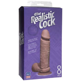 The Realistic Cock with Balls UR3 - Brown 8 in